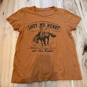 Western burnt orange women’s tee
